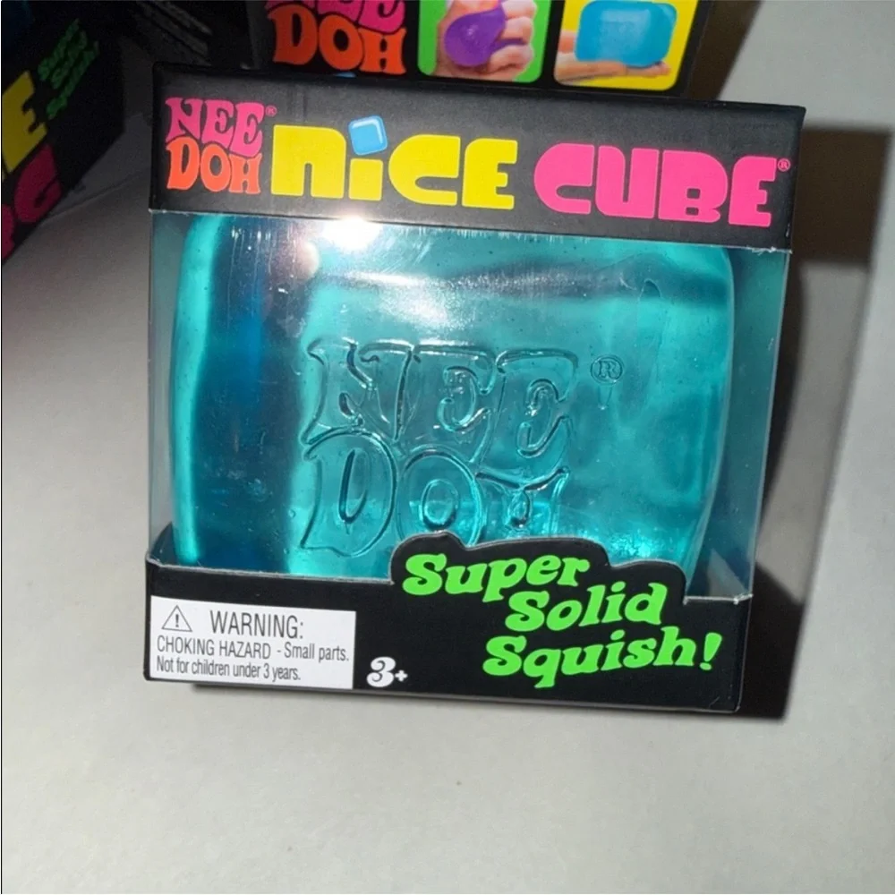 VIRAL RARE* Nice Cube Nee Doh Squishy Toy - blue! - Picture 2 of 6
